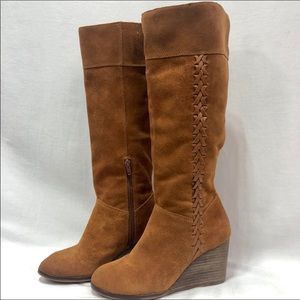 LUCKY BRAND WEDGE BOOTS